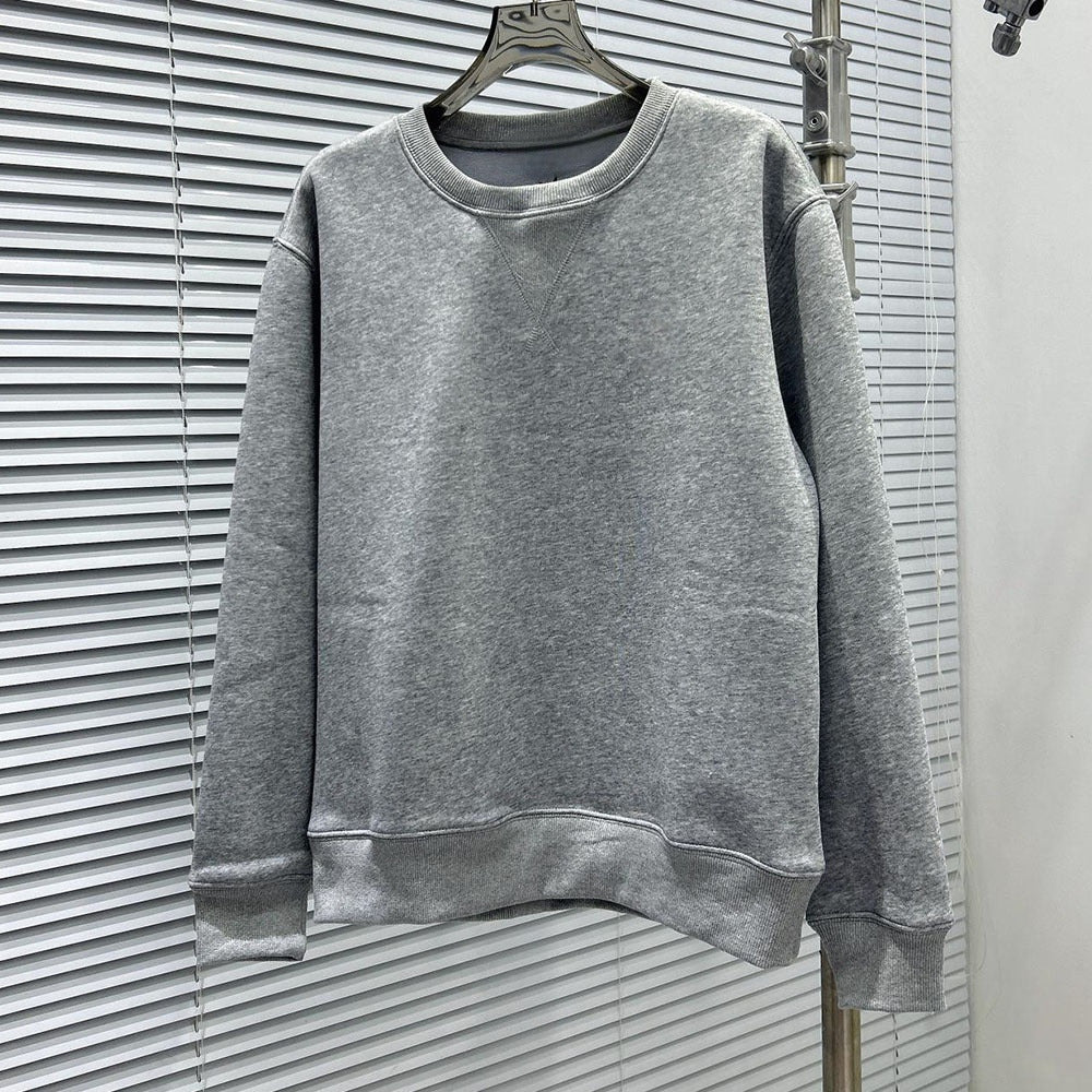 Women's new velvet round neck embroidered long-sleeved sweater