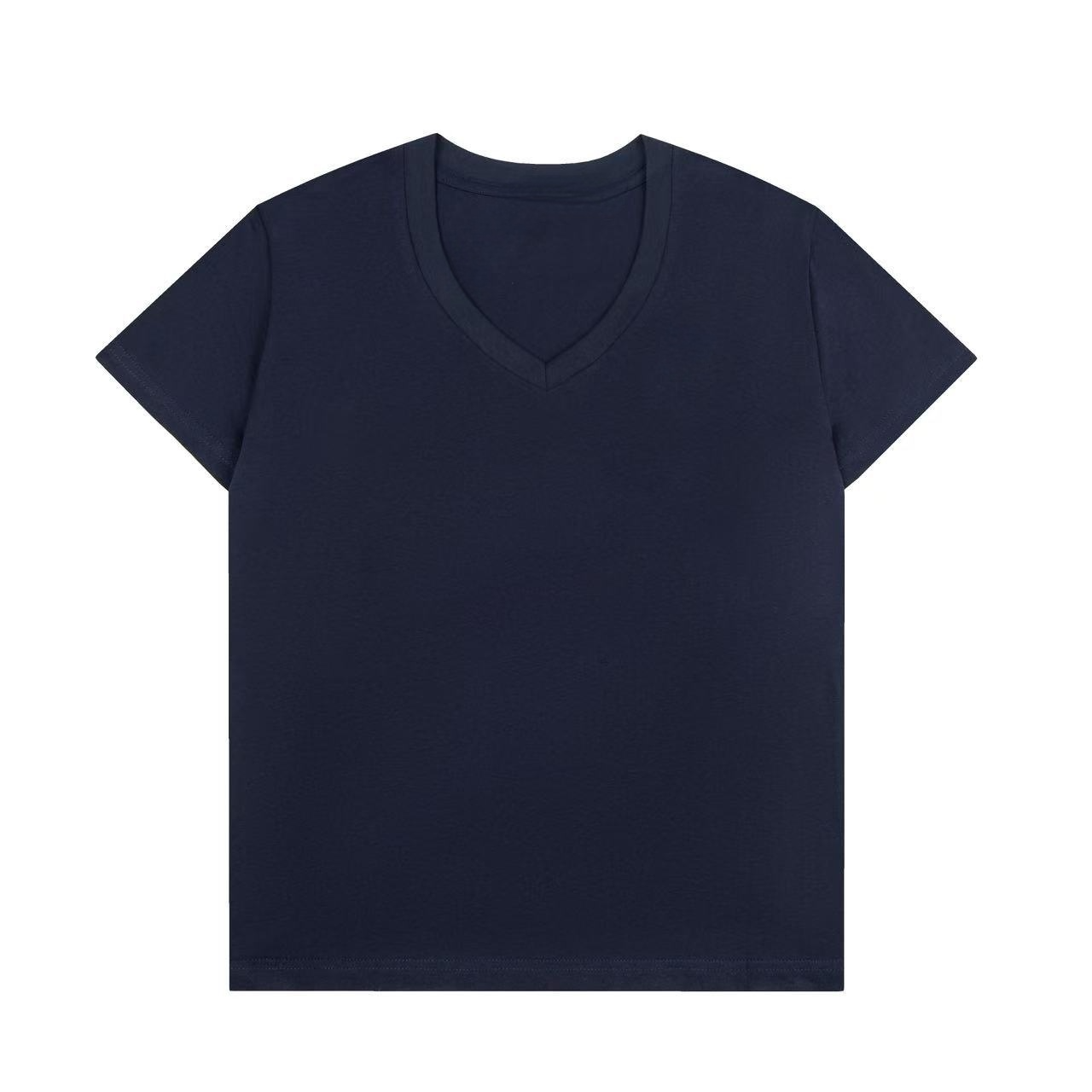 Women's new casual Joker V-neck short sleeve T-shirt
