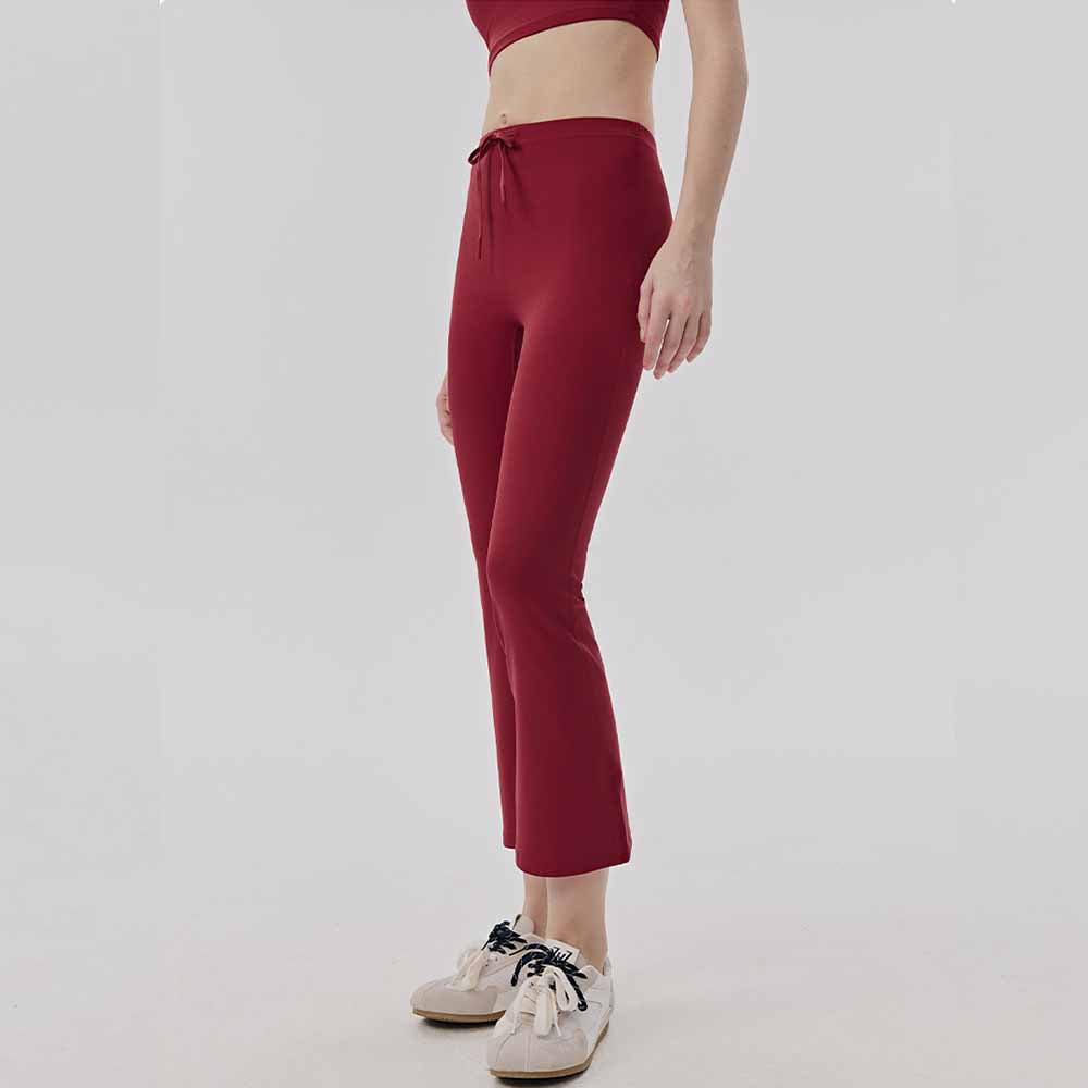Women's new high-waisted slim straight yoga bell bottoms