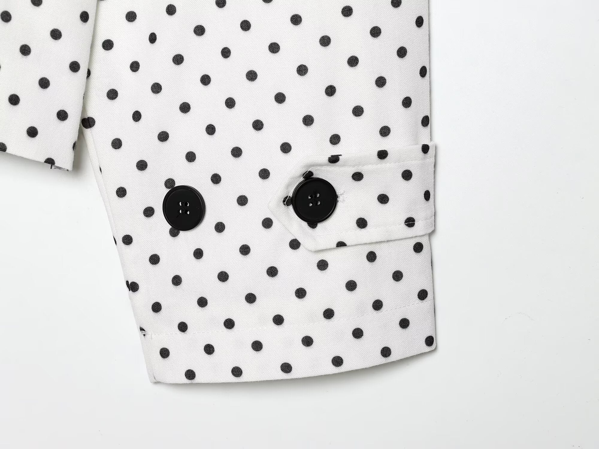 Women's with Belt polka dot windbreaker Coat