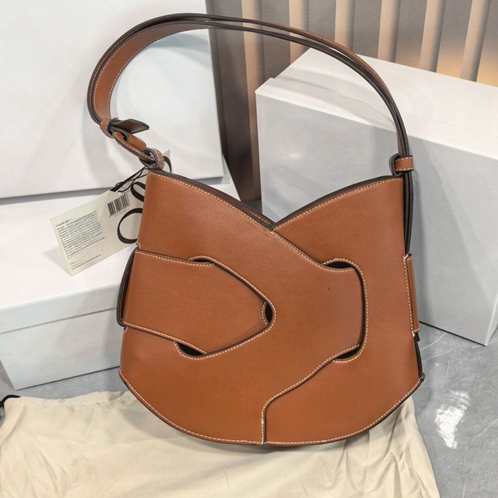 #159 Women's new woven bag fashion one-shoulder underarm diagonal bag