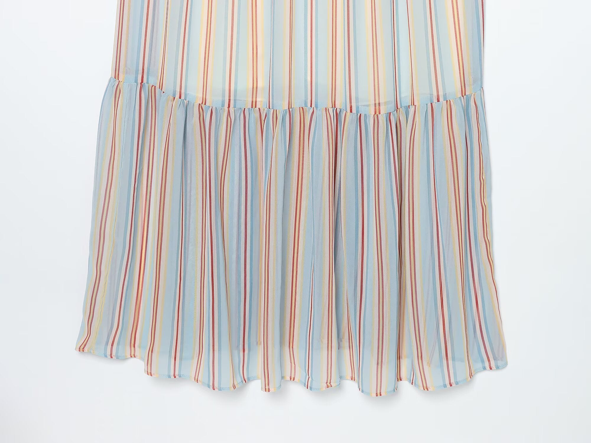Women's Ruffle edge hanging collar MIDI dress
