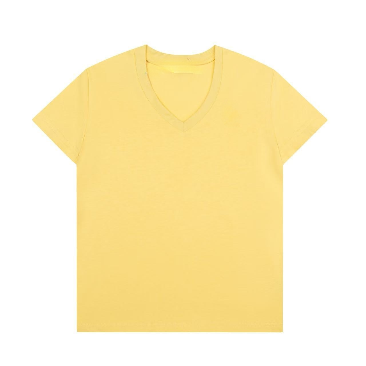 Women's new casual Joker V-neck short sleeve T-shirt
